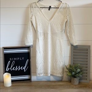 H&M Ivory Lace Dress